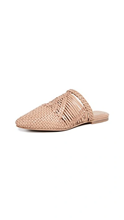 Shop Splendid Tucker Woven Mules In Natural