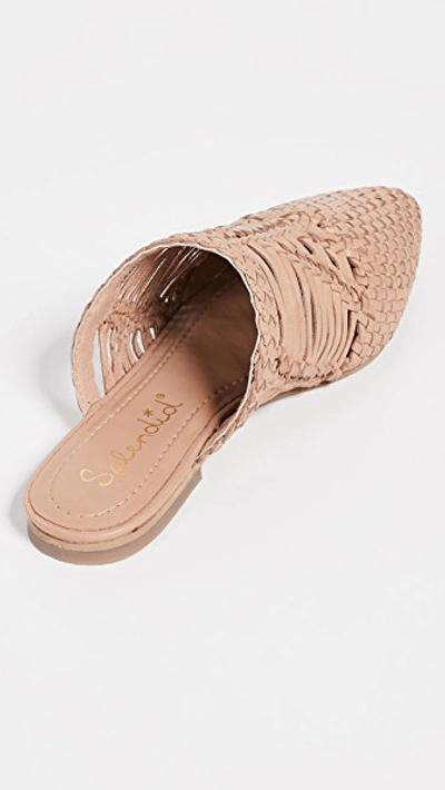 Shop Splendid Tucker Woven Mules In Natural