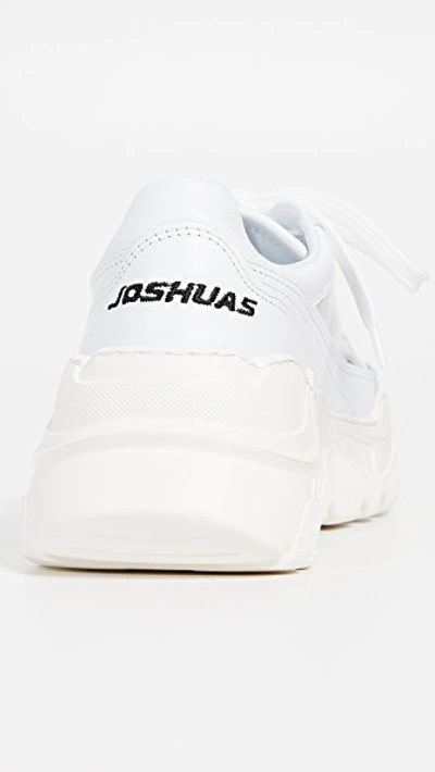 Shop Joshua Sanders Zenith White Pvc Sneakers