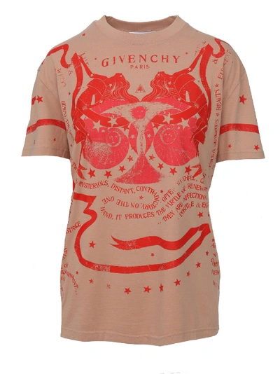 Shop Givenchy T-shirt In Beige