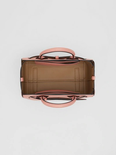 Shop Burberry The Small Leather Triple Stud Belt Bag In Ash Rose