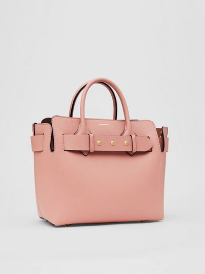 Shop Burberry The Small Leather Triple Stud Belt Bag In Ash Rose