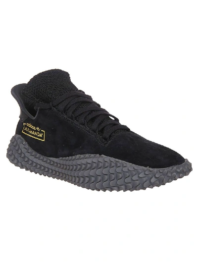 Shop Adidas Originals Kamanda Sneakers In Black
