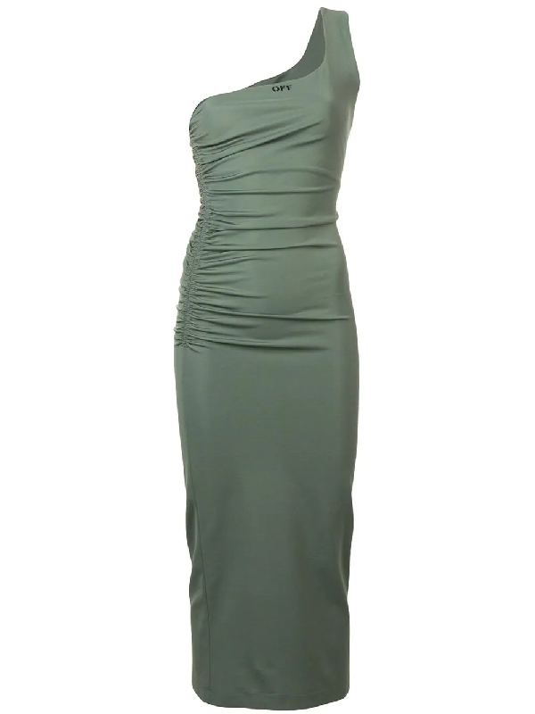 off white one shoulder dress