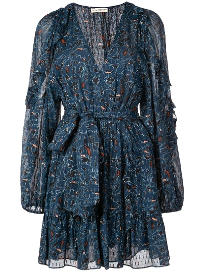 Shop Ulla Johnson Printed Mini Dress - Blue