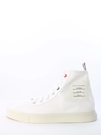 Shop Thom Browne High Sneaker White