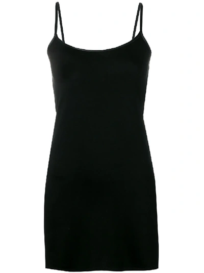 Shop Paco Rabanne Fitted Slip Dress - Black