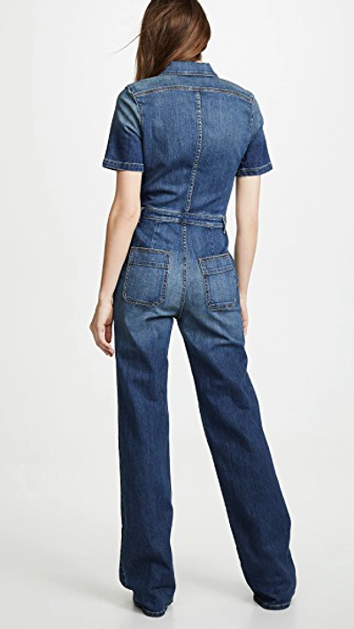 Shop Nili Lotan Cannes Jumpsuit In Tribeca Wash