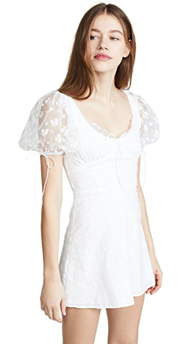 Shop For Love & Lemons Felix Mini Dress In White