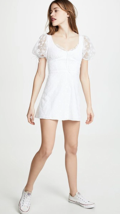 Shop For Love & Lemons Felix Mini Dress In White