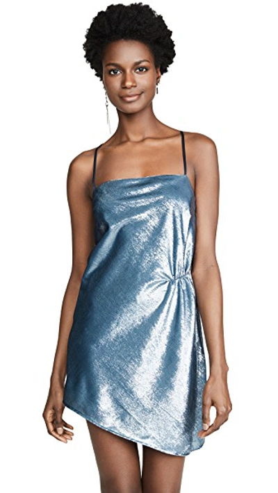 Shop Michelle Mason Mini Shift Dress In Slate