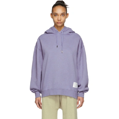 Shop Acne Studios Blue Fyona Hoodie