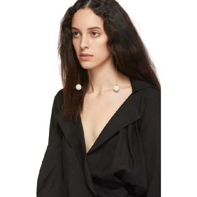 Shop Jacquemus Black La Chemise Figari Shirt