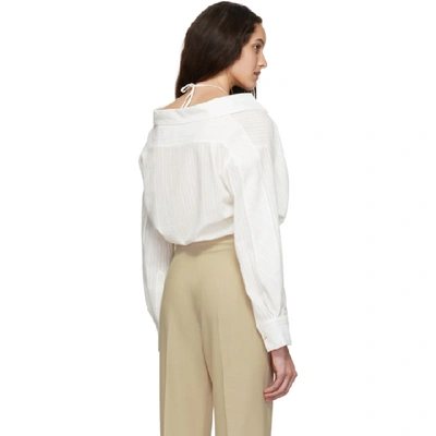 Shop Jacquemus Off-white La Chemise Siena Shirt In Off White