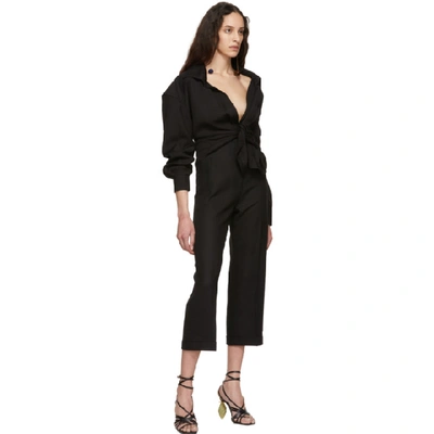 Shop Jacquemus Black La Chemise Pavia Shirt