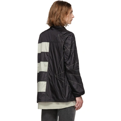 Shop Rick Owens Black Snapfront Jacket In 96108 Black