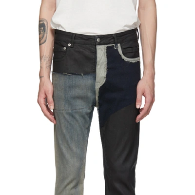 Shop Rick Owens Black Cropped Jeans
