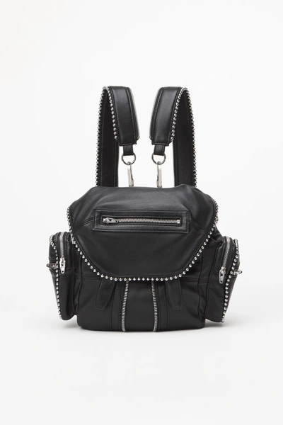 Shop Alexander Wang Marti Ball Stud Mini Backpack With Rhodium In Black