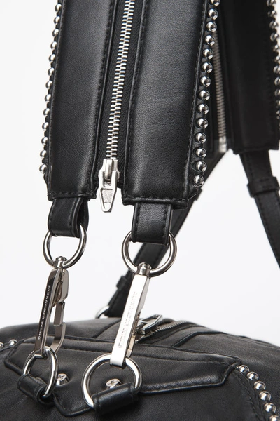 Shop Alexander Wang Marti Ball Stud Mini Backpack With Rhodium In Black