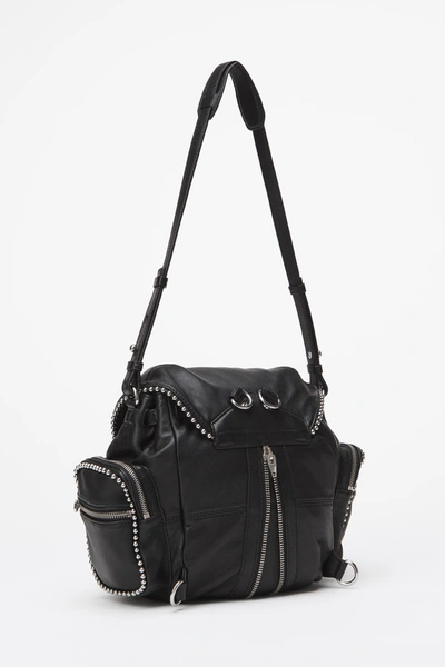 Shop Alexander Wang Marti Ball Stud Mini Backpack With Rhodium In Black