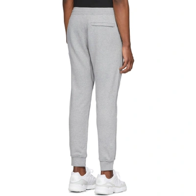 Shop Stone Island Grey Terry Lounge Pants In V1064 Polve