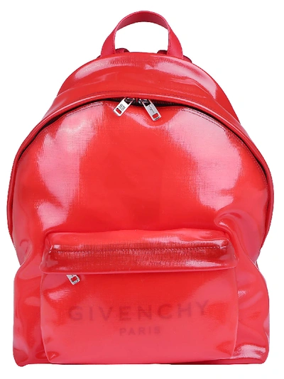 Shop Givenchy Urban Pvc Backpack In Red