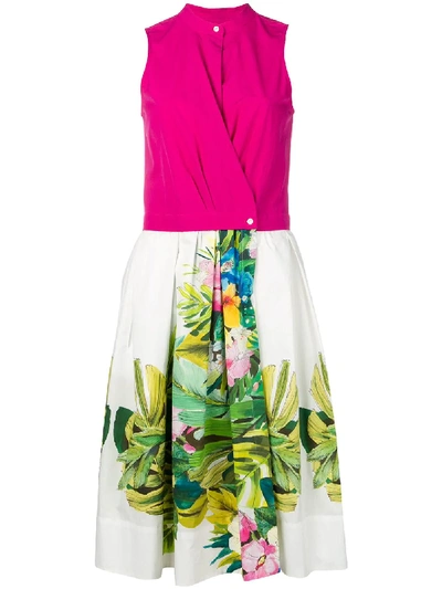 Sara Roka Jinta Floral-print Dress - Pink In Pink