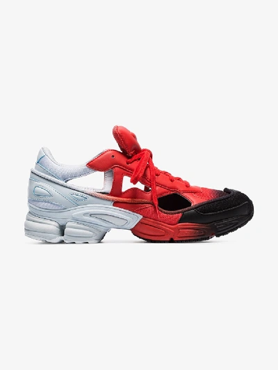 Shop Adidas Originals Adidas By Raf Simons Red And Black X Raf Simons Ozweego Cut Out Sneakers