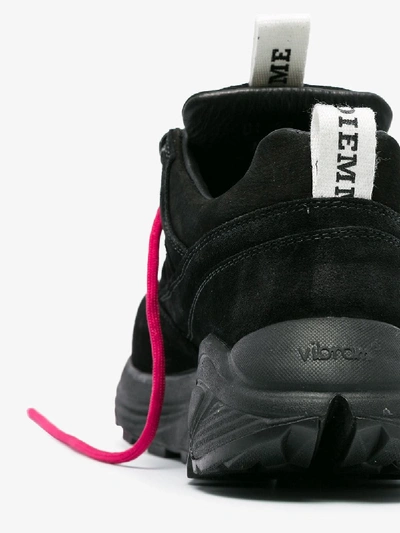 Shop Diemme Black Monte Grappa Low Top Leather Sneakers