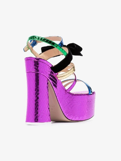 Shop Attico Multicoloured Bibbi Greta Platform Heels In 021 Multicoloured