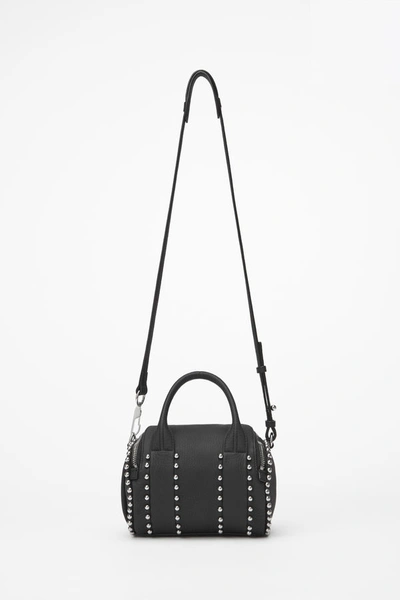 Shop Alexander Wang Rockie Mini Ball Stud With Rhodium In Black