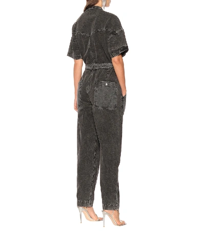 Shop Isabel Marant Tundra Denim Jumpsuit In Black