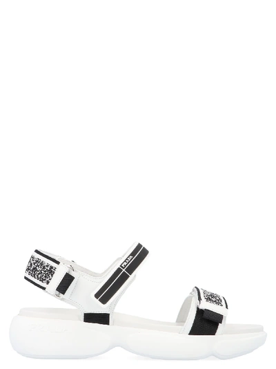 Shop Prada Shoes In Black&white 