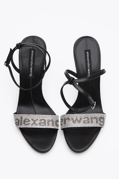 Shop Alexander Wang Jane Logo Sandal In Black