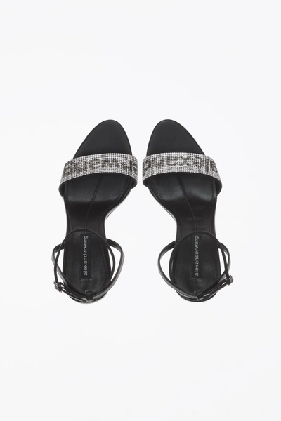 Shop Alexander Wang Jane Logo Sandal In Black