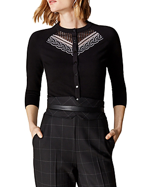 karen millen black cardigan