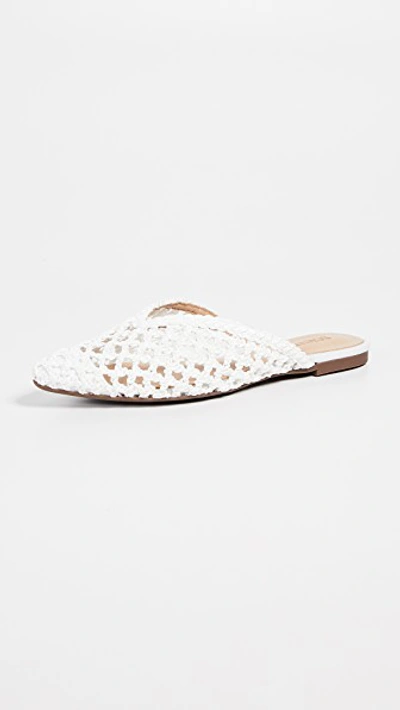 Shop Schutz Badria Point Toe Mules In White