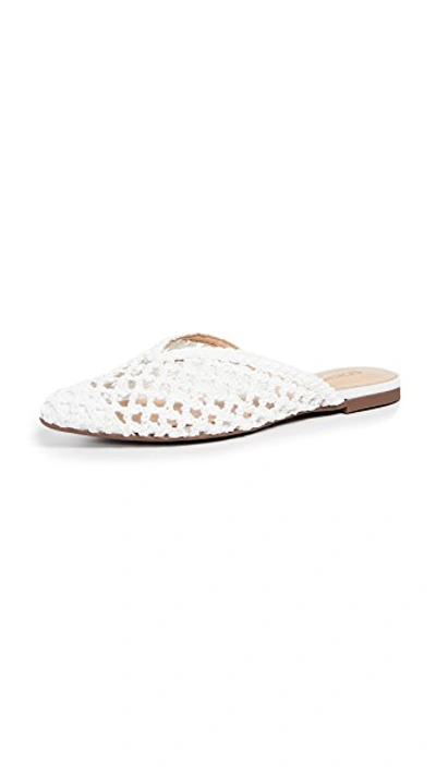 Shop Schutz Badria Point Toe Mules In White