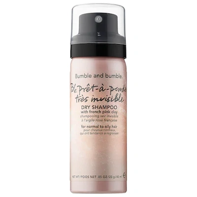 Shop Bumble And Bumble Mini Pret-a-powder Tres Invisible Dry Shampoo With French Pink Clay 1.3 oz/ 60 ml