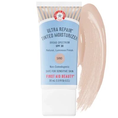Shop First Aid Beauty Ultra Repair® Tinted Moisturizer Broad Spectrum Spf 30 Sand - For Light To Light/medium Skin With Wa
