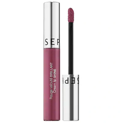 Shop Sephora Collection Cream Lip Shine Liquid Lipstick 03 Mauve Spirit 0.169 Fl Oz/5ml