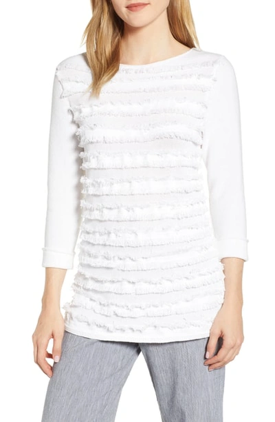 Shop Nic + Zoe Sea Level Sweater In Paper White