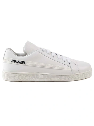 Shop Prada One Sneakers In Bianco