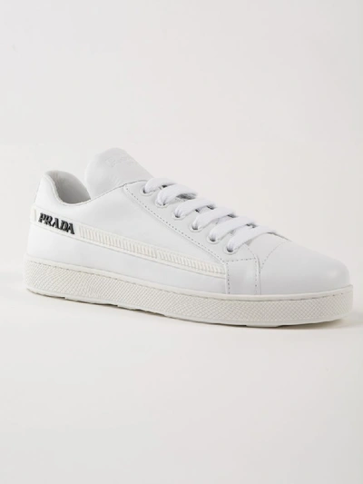 Shop Prada One Sneakers In Bianco