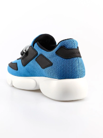 Shop Prada Cloudbust Sneakers In Azzurro