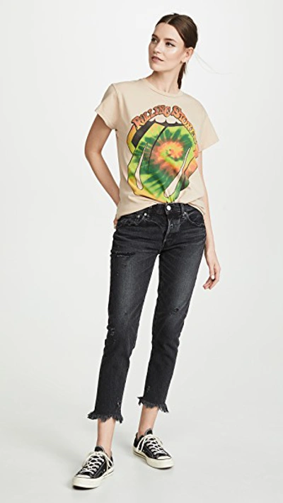 Shop Moussy Vintage Mv Kelley Tapered Jeans In Black