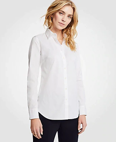 Ann Taylor Petite Perfect Shirt In White