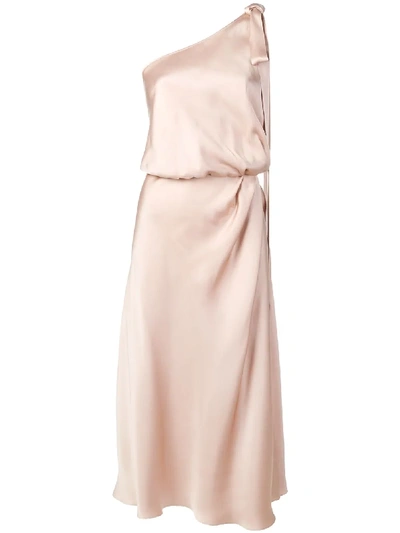 Shop Rochas One-shoulder Dress - Pink