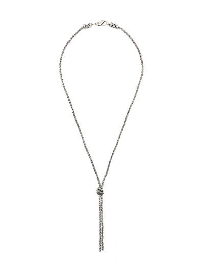 Shop Emanuele Bicocchi Knot Necklace - Metallic