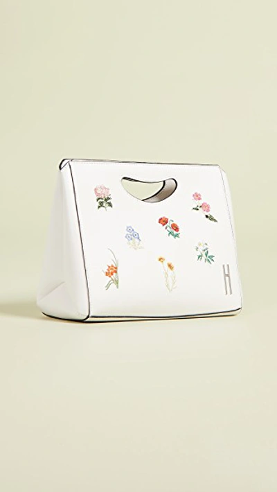 Shop Hayward 1712 Basket Bag In White Floral Bouquet